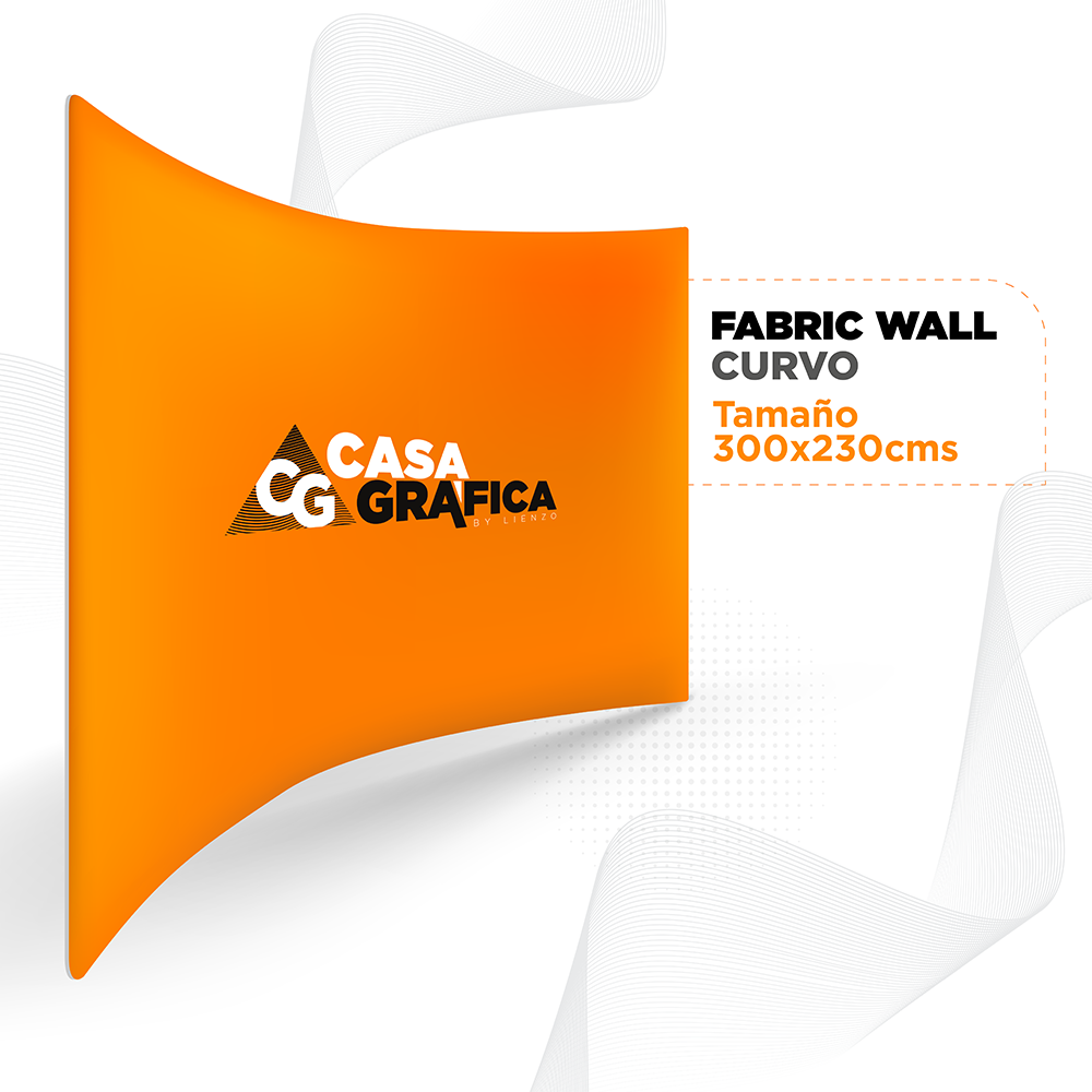 fabric wall curvo 300x230